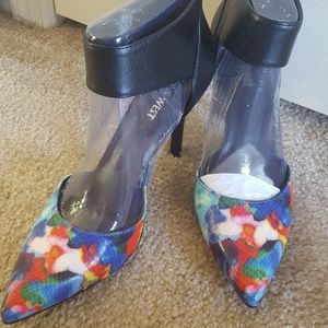 NWOT Nine West Multicolor Heels